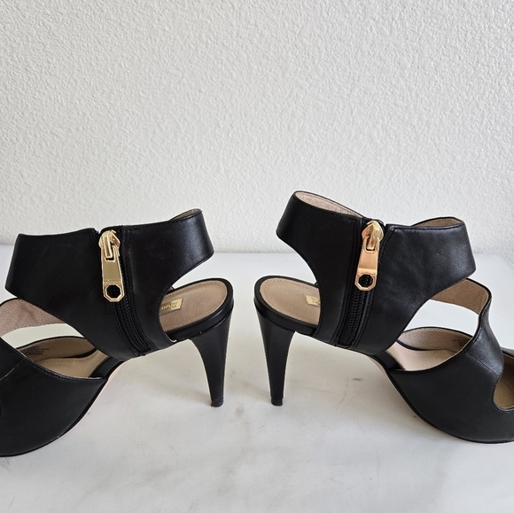 Louise et Cie Pearls Jara Black Leather Pointy Toe Shies Pumps Heels Size 7 - Picture 13 of 16